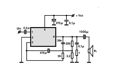 TDA2008 I circuito eletronico